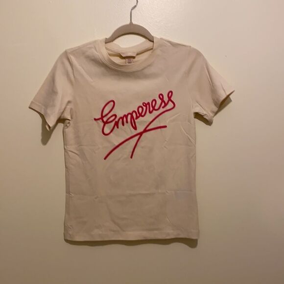 𝅺h&m t-shirt with motif at front. Size Xs. New. - Picture 6 of 8